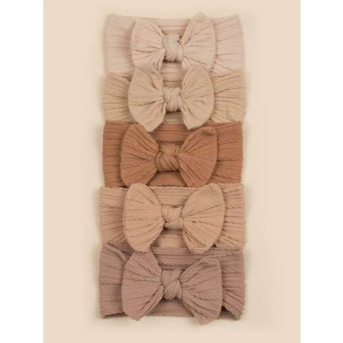 5pcs Baby Bow Decor Hair Band Love Valentine | SHEIN USA