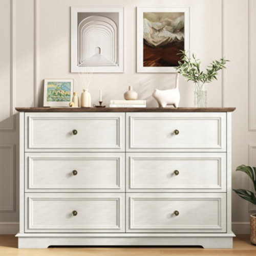 Lark Manor™ Valera 6 Drawer 47.2" W Double Dresser & Reviews | Wayfair
