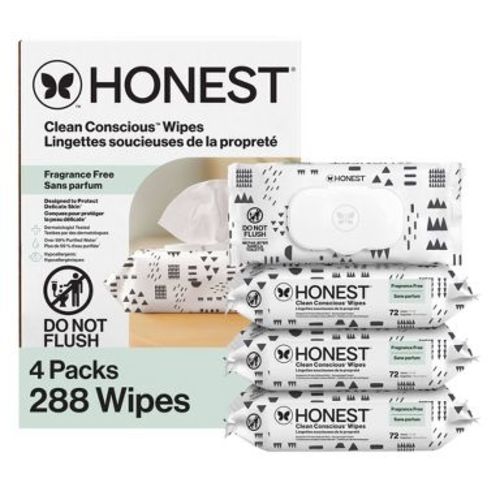 The Honest Company Plant-Based Baby Wipes made with over 99% Water - Pattern Play - 288ct