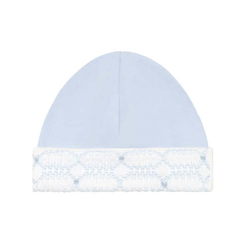 Signature Smocked Boys Hat- Blue