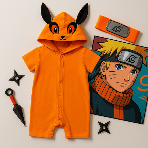Little Kurama Kids Cosplay Set