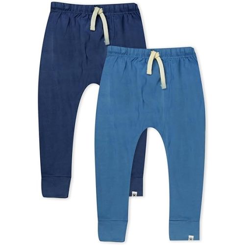 Multipack Honest Pants Joggers Pull on 100% Organic Cotton for Infant Baby and Toddler, Boys, Girls, Unisex