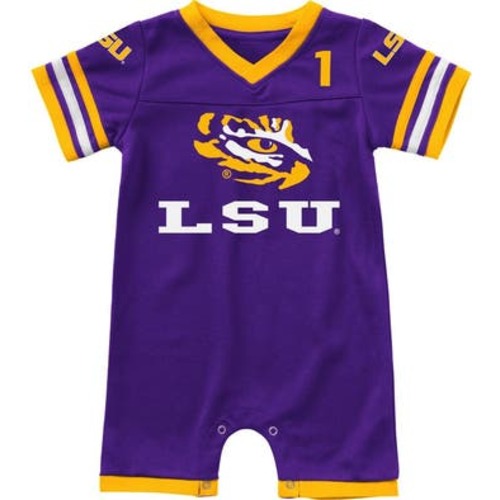 Infant Colosseum Purple LSU Tigers Bumpo Football Romper, 3-6 M