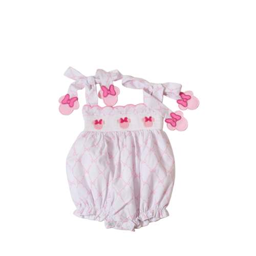LOVELY MILA SMOCKS Think Pink Bubble - 9M