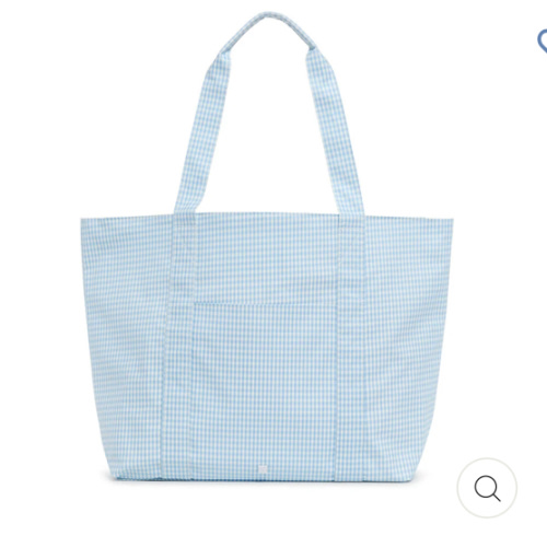 X-Large Tote - Jumbo Tote - Gingham Mist