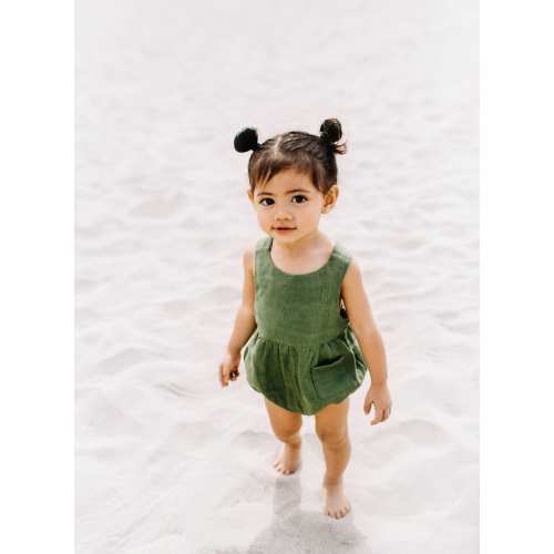 Linen Baby Romper, Organic Baby Clothes, Linen Playsuit, Summer Baby Outfit, Ethical Clothes, Toddler Romper