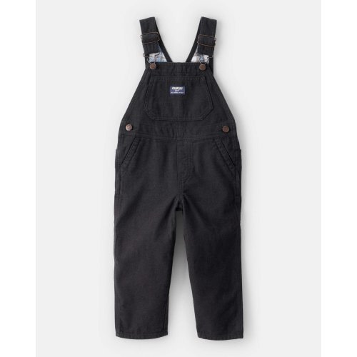 Toddler Boy Herringbone Overalls - Black - OshKosh | Carter's