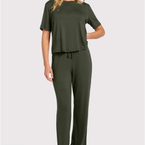 Pajama Set | Darkest Olive