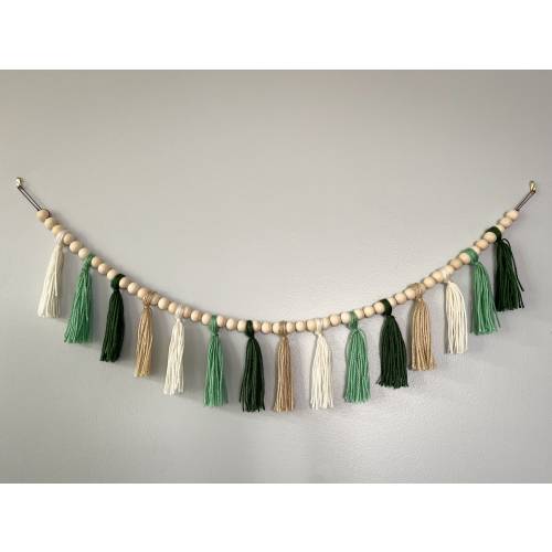 Sage Green Tassel Garland