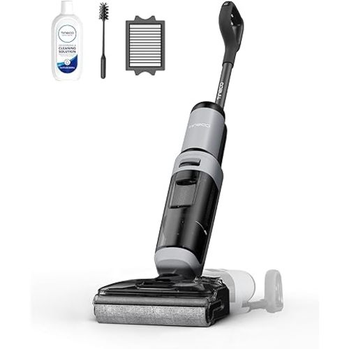 Tineco Floor ONE i5 Stretch Wet Dry Vacuum Cleaner, Vacuum & Mop in One Step, 20kpa Powerful Suction, 180° Lay-Flat Design, Anti-Tangle Design, Dual-Sided Edge Cleaning, Up to 30* Minutes Runtime