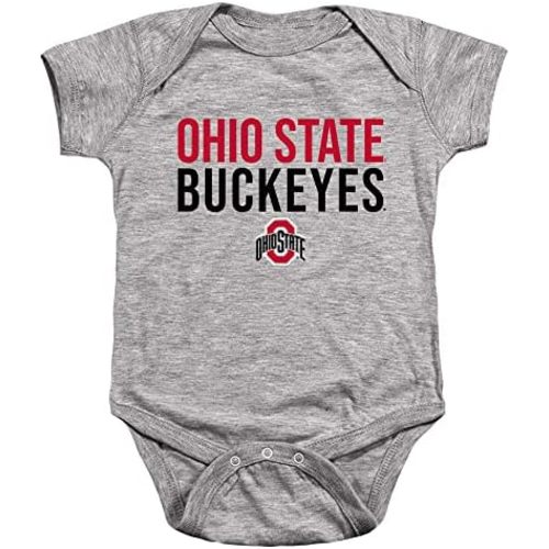 The Ohio State University Official Stacked Unisex Infant Snap Suit for Baby