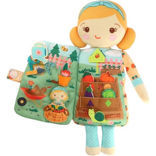 Rosie the Gardener– 2-in-1 Soft Activity Doll & Busy Book
