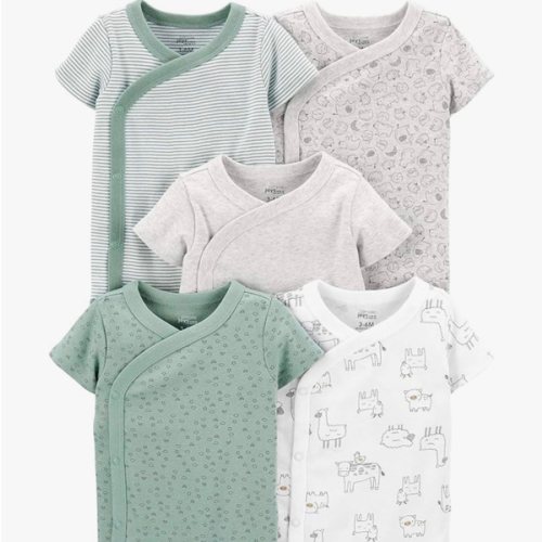 Simple Joys by Carter's Unisex Baby 5-pack Side Snap Short-sleeve Bodysuit