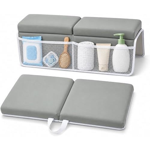 Bath Kneeler and Elbow Rest Pad Set, 1.5‑Inch Thick Memory Foam