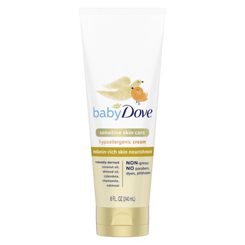 Baby Dove Sensitive Baby Cream Melanin-rich Skin Nourishment Hypoallergenic and Non-greasy 8 oz