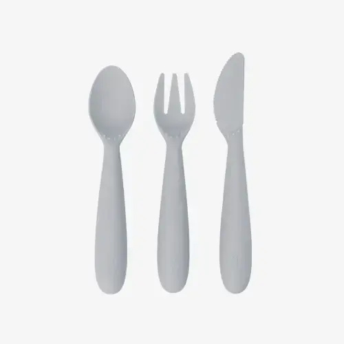 EZPZ Happy Utensils (gray)