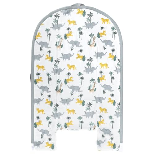 Cotton Baby Pillow Replaceable Cover, Grey (Cover Only) | Ultimate Comfort, Soft & Breathable