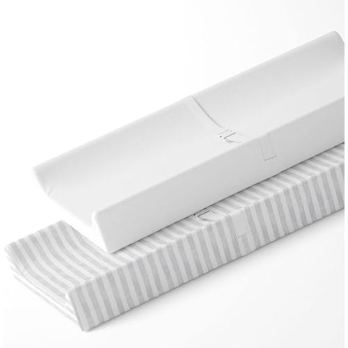Featherhead™ 2-Pack Changing Pad Covers | Fitted Sheets for Baby Boy & Girl - 100% Cotton Jersey - 16" x 32" - Ultra-Soft, Stretchy, & Lightweight Fitted Sheets (Stripes)