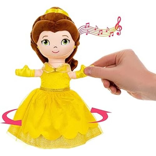 KIDS PREFERRED Disney Dancing Belle Stuffed Animal Plush Toy That Dances with Music - for Babies and Toddlers, Multicolored