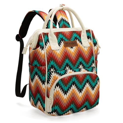Montana West Wrangler Aztec Callie Diaper Bag Backpack with Stroller Straps Multifunction Baby Travel Bag WG2211-9110TN