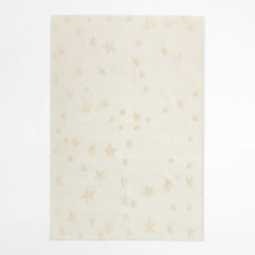 Modern Star Wool Pampas Ivory Kids Area Rug 8'x10'