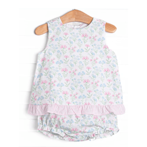 Sweet Pea Seersucker Diaper Set, Pink – Stitchy Fish