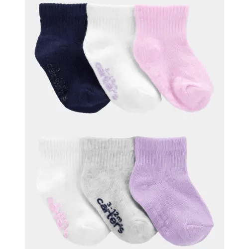 Toddler Girl 6-Pack Crew Socks | Carter's