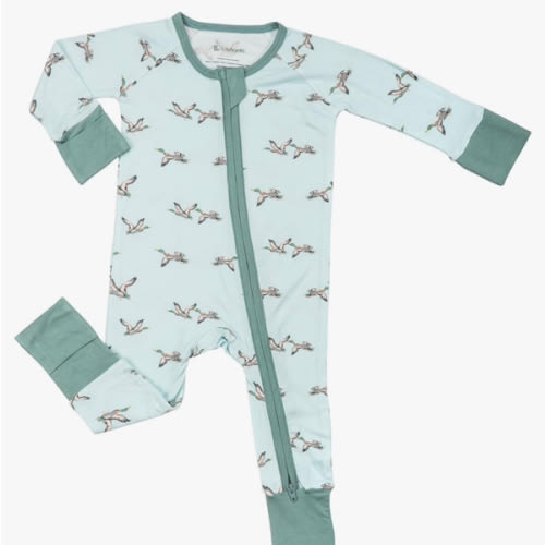 LollyBanks Baby Pajamas, 2-Way Zipper Romper, 95% Viscose Made from Bamboo and 5% Spandex, Baby Sleepers