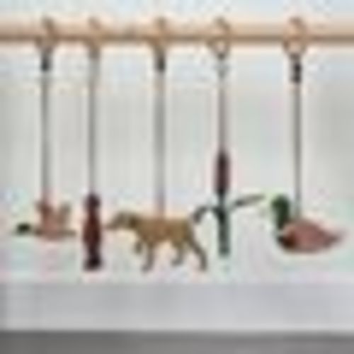 Baby gym hanging decorations, German Shorthaired Pointer, hunting nutsery, duck mallard, lake theme decor