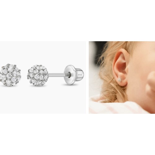Small Ball of Gems CZ Earrings
925 Sterling Silver
100% Hypoallergenic - No Nickel or Brass