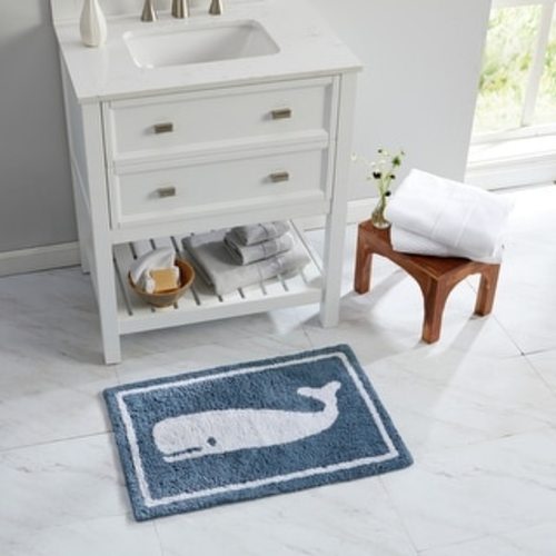 Market & Place Coastal Motif Cotton Tufted 20 x 30 in. Bath Rug