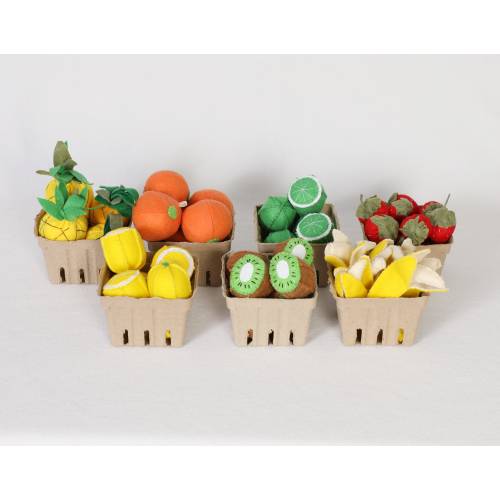 Felt Vegetables and Fruit Set / Felt Pretend Play Food / Play Kitchen Food