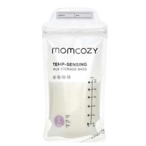 Momcozy Breastmilk Storing Bags, Temp-Sensing Discoloration Milk Storing Bags for Breastfeeding, Disposable Milk Storage Bag with 6 Ounce Self Standing, No-Leak Milk Freezer Storage Pouches, 200pcs