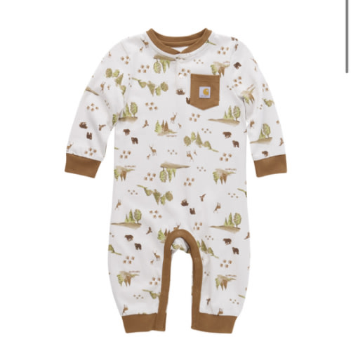 Carhartt Infant Boys' Tree Print Long Sleeve Onesie | Boot Barn