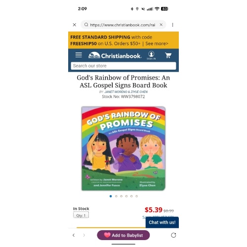 God's Rainbow of Promises: An ASL Gospel Signs Board Book: Janet Moreno & Ziyue Chen: 9780593798072 - Christianbook.com