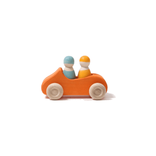 Grimm's Large Orange Convertible Car
