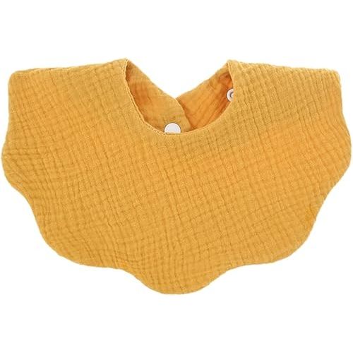 Baby Muslin Bandana Drool Bibs (Yellow)