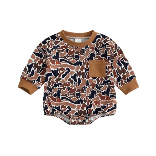 Kavousa Baby Boy Clothes Fall Spring Baby Boy Bubble Romper Long Sleeve Jumpsuit One Piece Outfit Newborn Infant Clothing