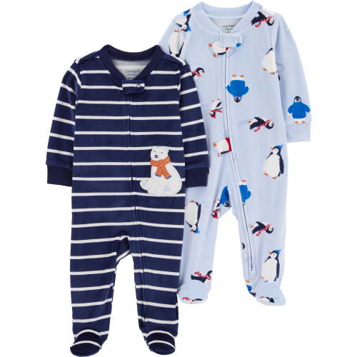 Carter's Child of Mine Baby Cozy Sleep N Play, Single & 2 Pack, Sizes Preemie-6/9 Months