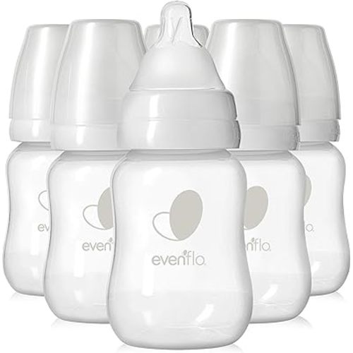 Evenflo Feeding Premium Proflo Venting Balance Plus Standard Neck Baby, Newborn and Infant Bottles - Developed by Pediatric Feeding Specialists - 4 Ounce (Pack of 6)