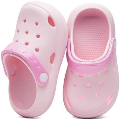 Toddler Kids Clogs Boys Girls Slip on Slides Sandals Children Summer Beach Pool Outdoor Water Shoes Shower Slippers