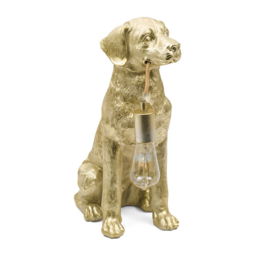 17.5in Metallic Seated Dog Table Lamp | Furniture & Lighting | Marshalls