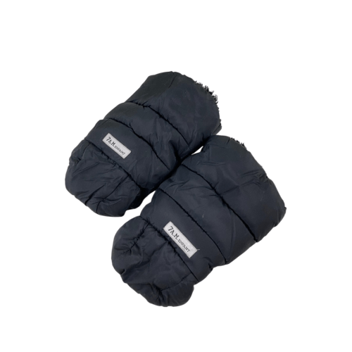 7 A.M. Enfant WarmMuffs, Black Plush