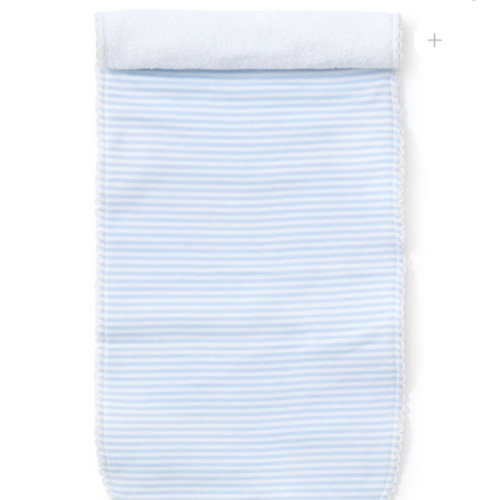 Simple Stripes Blue Burp Cloth