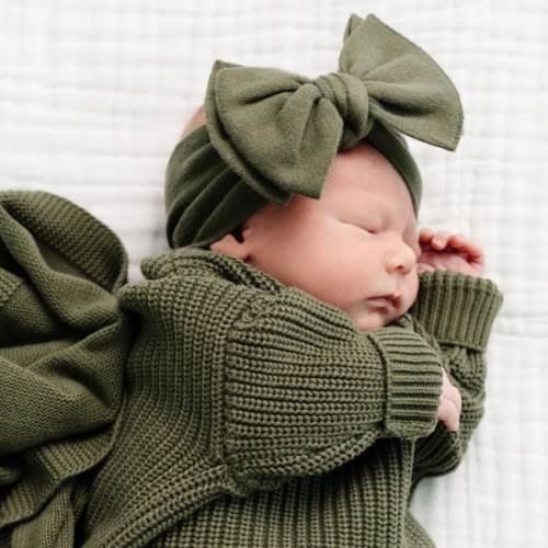 Knit Headband - Olive