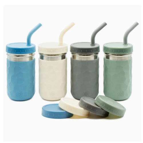 3-in-1 Stainless Steel Cups for Kids – 8 oz or 12 oz (Set of 4)