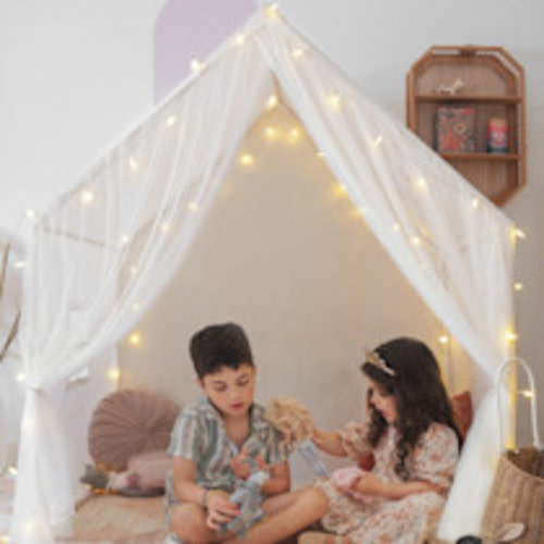 Tiny Land Large Space Play House with Star Lights