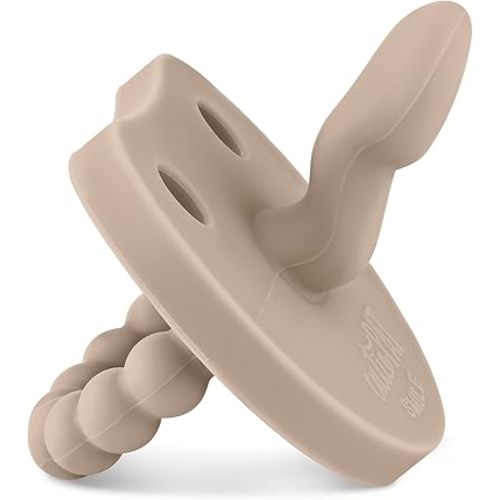 Ryan & Rose Cutie PAT Smile - Orthodontic Pro Pacifier and Teether (Dune)