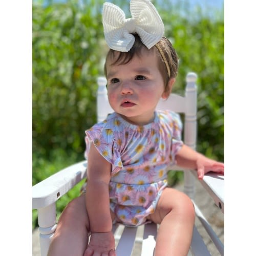 Daisy Blooms Bubble Romper – Dragonfly Dreams Bamboo