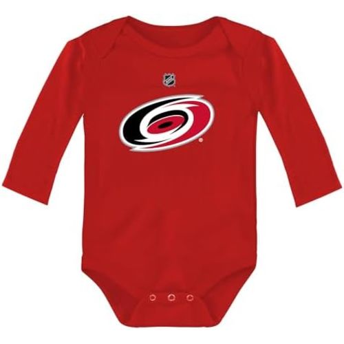 Outerstuff NHL Newborn & Infants 0-24 Months Primary Logo Long Sleeve Bodysuit Creeper Romper